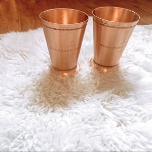 2 Woodford Reserve Copper Cups